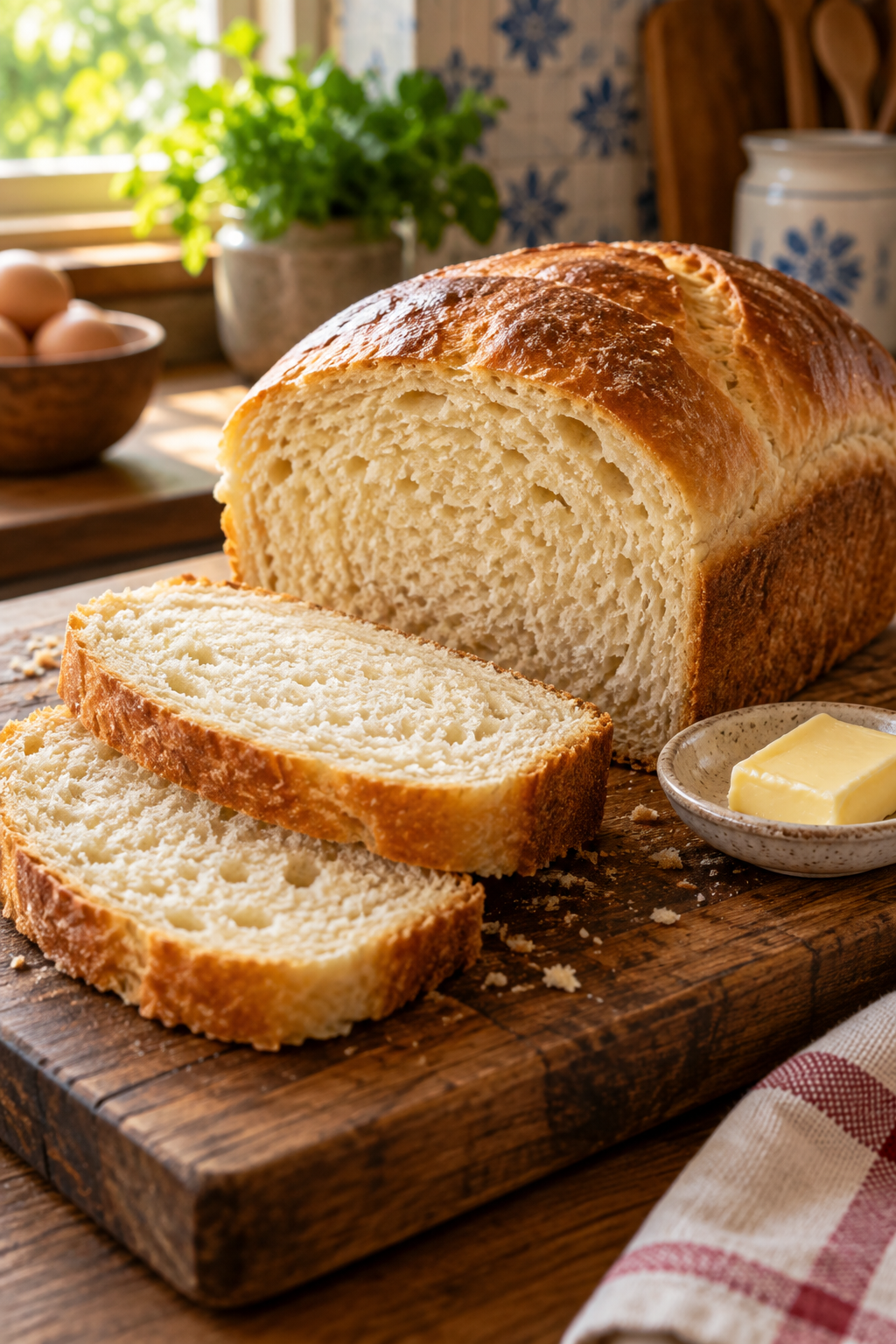 Pão caseiro recém assado